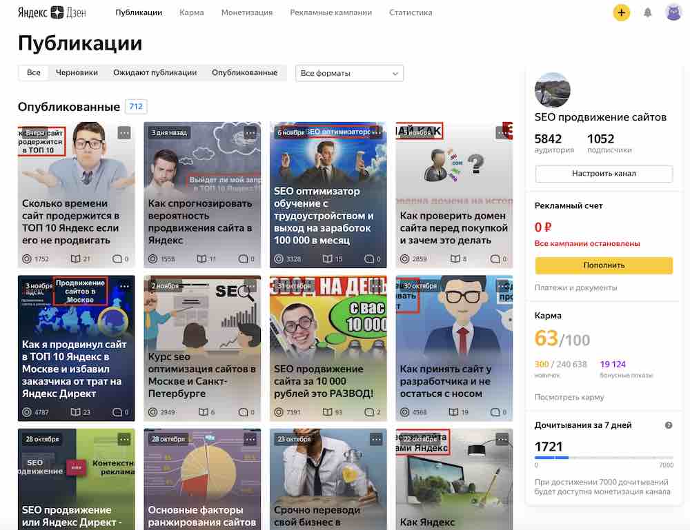 Что выгоднее вести сайт или канал Яндекс Дзен