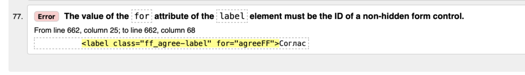 Сайт с ошибками в HTML коде
