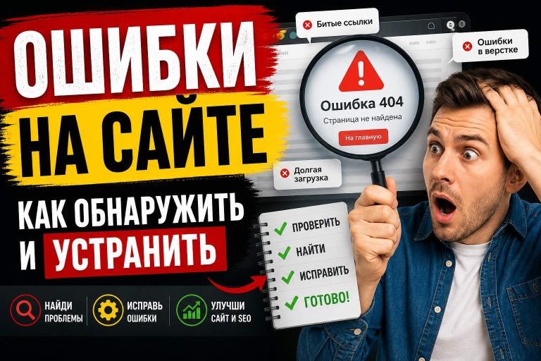Ошибки на сайте — как обнаружить и устранить