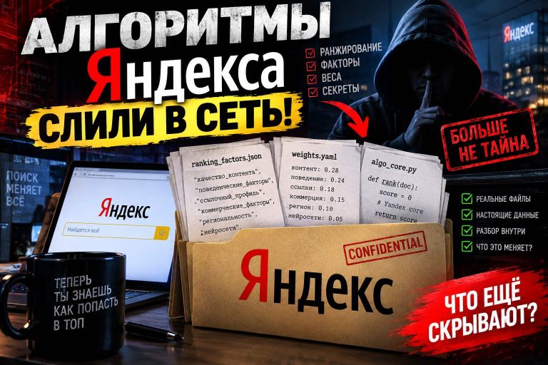 Алгоритмы Яндекса слили в сеть