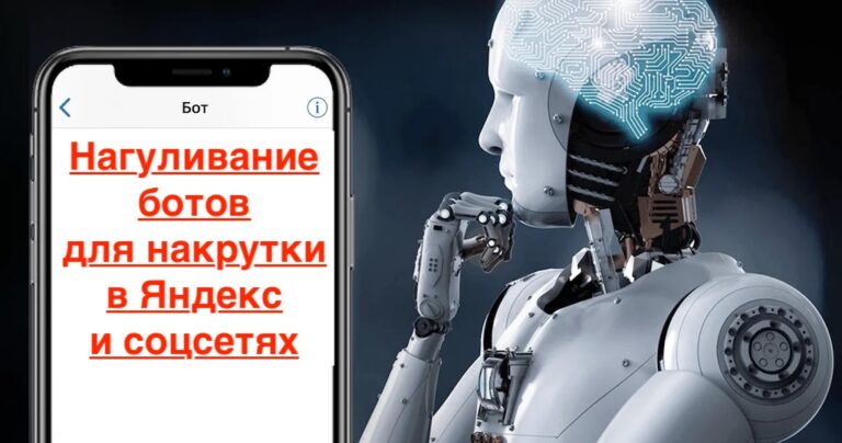 Как выполняется нагуливание ботов для накрутки