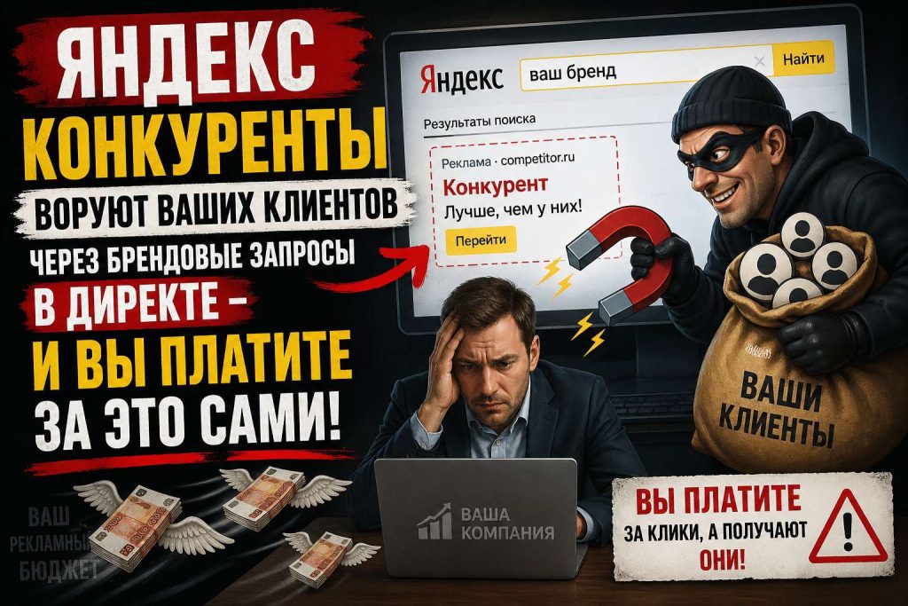 Конкуренты воруют ваших клиентов через брендовые запросы в Директе — и вы платите за это сами