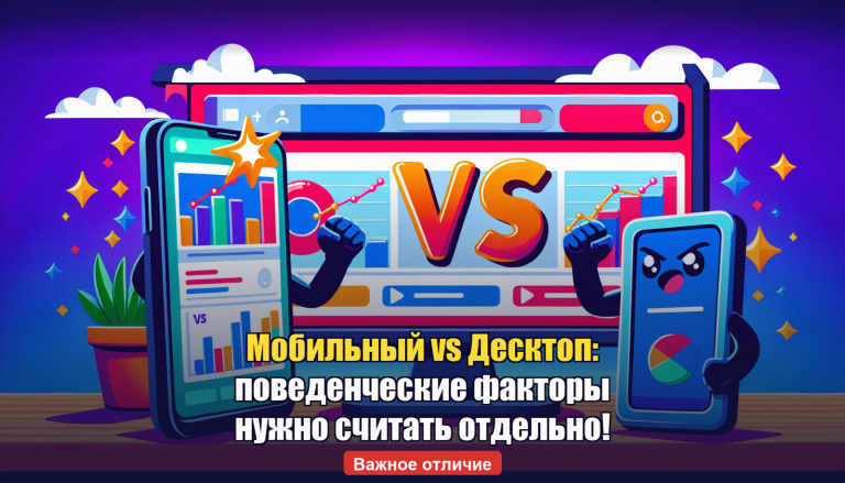 Мобильный vs десктоп: поведенческие факторы для смартфонов нужно считать отдельно