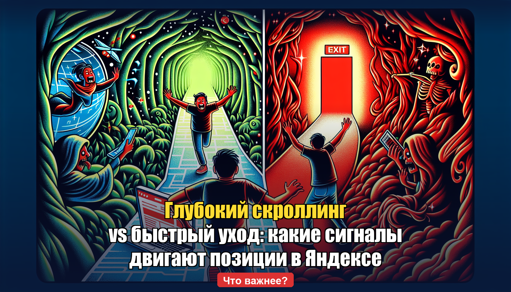 Глубокий скроллинг против быстрого ухода — поведенческие сигналы ранжирования