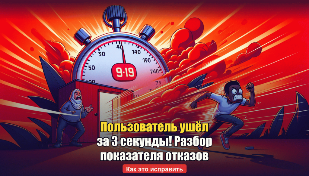 Пользователь ушёл за 3 секунды: разбор показателя отказов и как его снизить