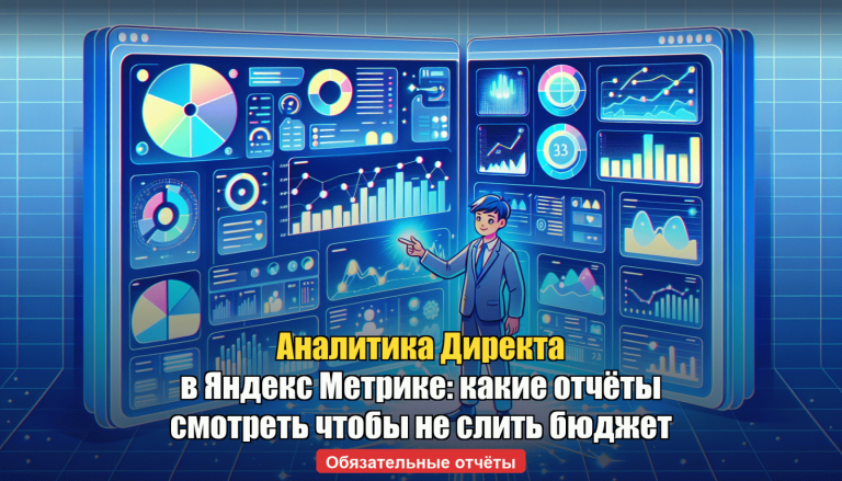Аналитика Директа в Яндекс Метрике: какие отчёты смотреть, чтобы не сливать бюджет