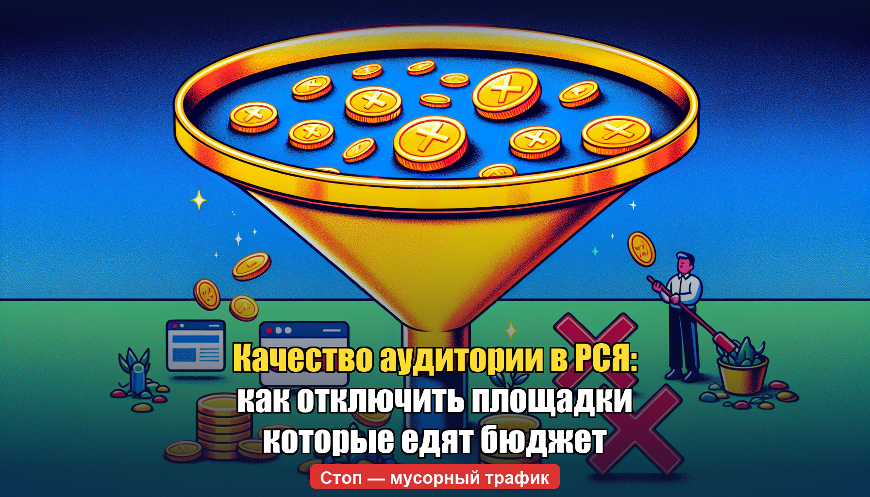 Качество аудитории в РСЯ — отключение площадок без конверсий