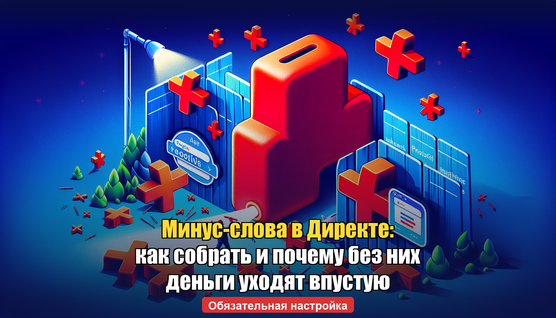 Минус-слова в Директе — фильтрация нерелевантных запросов и экономия бюджета