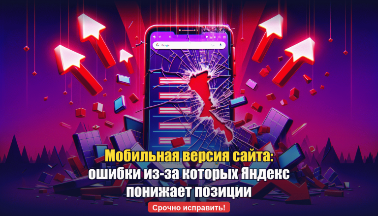 Мобильная версия сайта: технические ошибки, из-за которых Яндекс понижает позиции