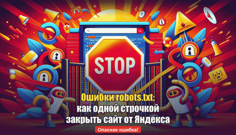 Ошибки robots.txt и sitemap.xml: как из-за одной строчки закрыть сайт от Яндекса