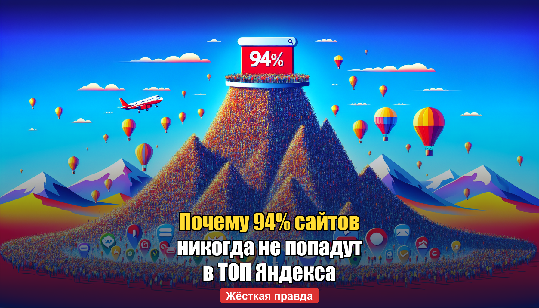 Почему 94% сайтов никогда не попадут в ТОП Яндекса