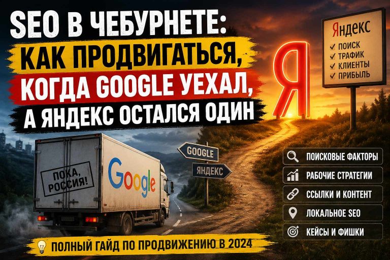 SEO в Чебурнете 2026: как продвигаться, когда Google уехал, а Яндекс остался один