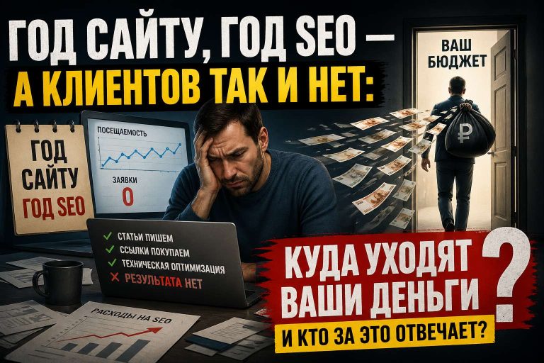 Год сайту, год SEO — а клиентов так и нет: куда уходят ваши деньги и кто за это отвечает
