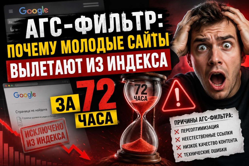 АГС-фильтр: почему молодые сайты вылетают из индекса за 72 часа