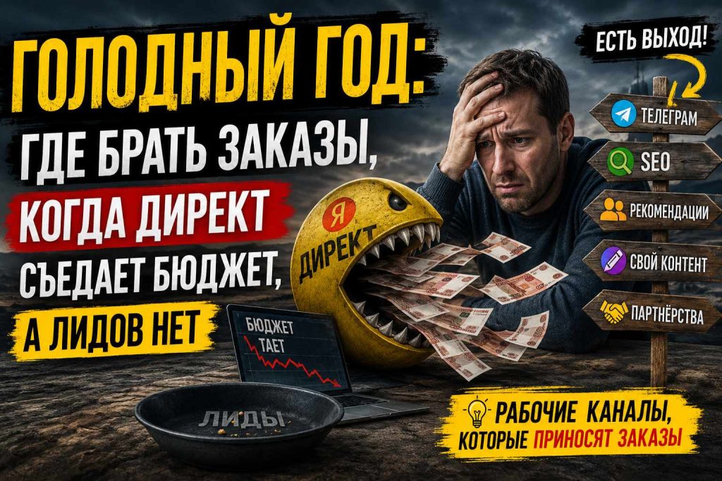 Голодный год: где брать заказы, когда Директ съедает бюджет, а лидов нет