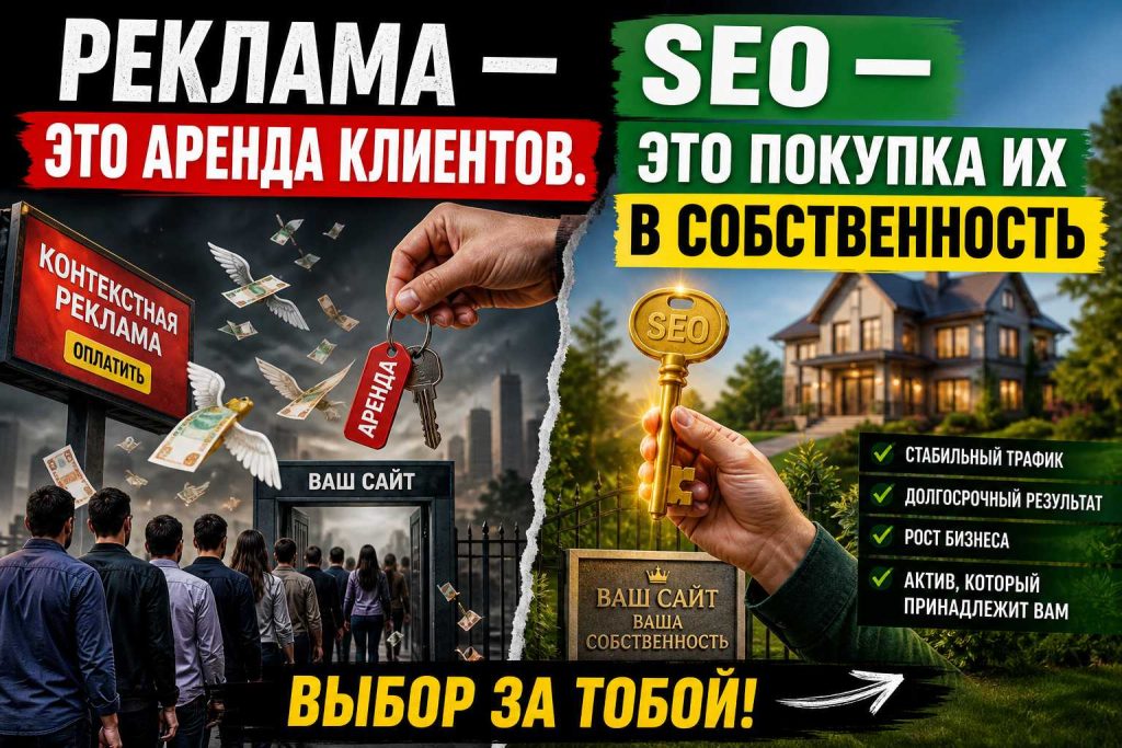 Реклама — это аренда клиентов. SEO — это покупка их в собственность