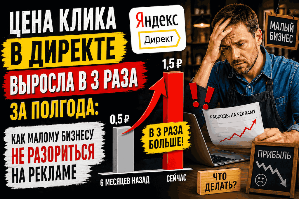 Цена клика в Директе выросла в 3 раза за полгода: как малому бизнесу не разориться на рекламе