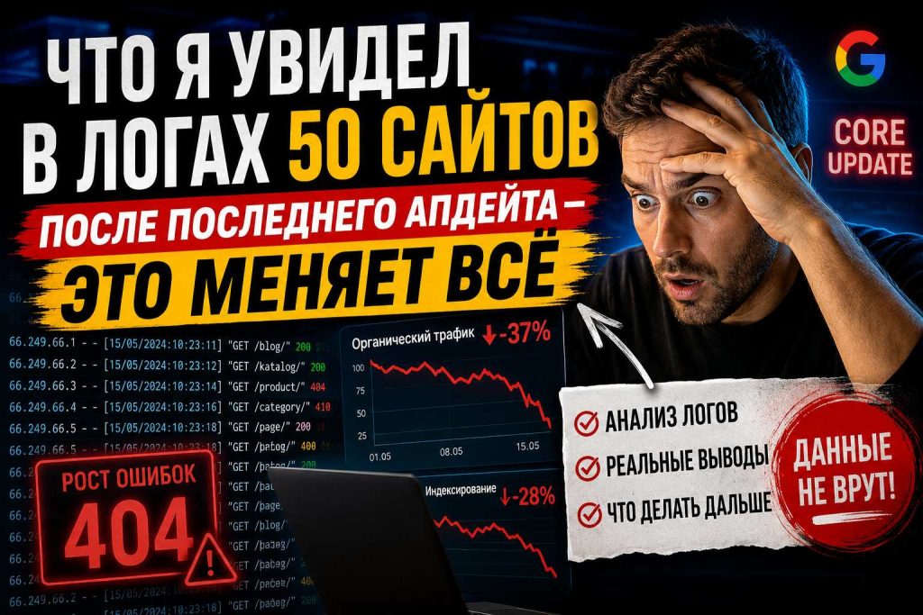 Что я увидел в логах 50 сайтов после последнего апдейта — это меняет всё