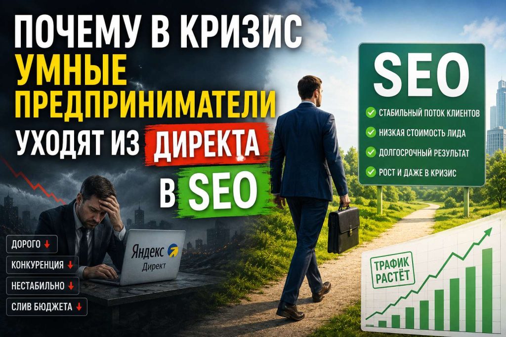 Почему в кризис умные предприниматели уходят из Директа в SEO