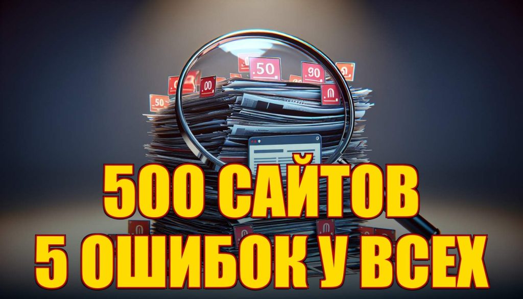 Я провёл аудит 500 сайтов — вот 5 ошибок, которые есть у каждого