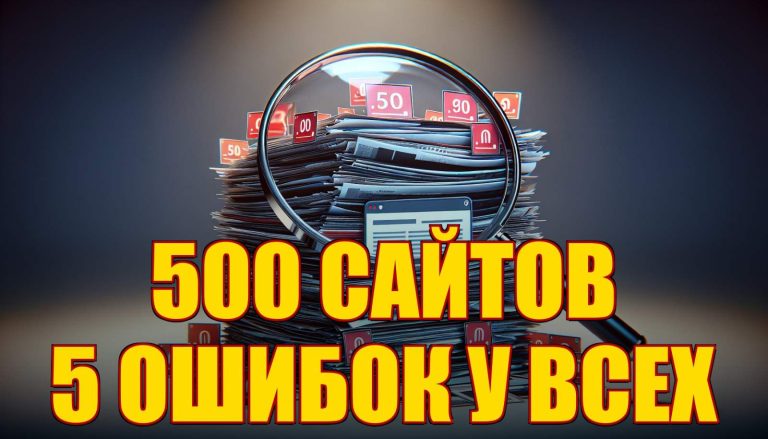 Я провёл аудит 500 сайтов — вот 5 ошибок, которые есть у каждого