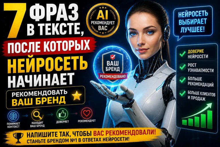 7 фраз в тексте, после которых нейросеть начинает рекомендовать ваш бренд