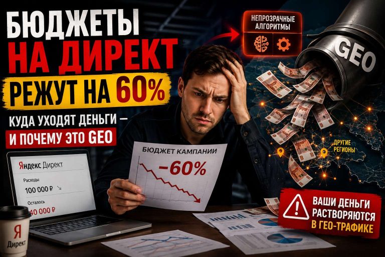 Бюджеты на Директ режут на 60%. Куда уходят деньги — и почему это GEO