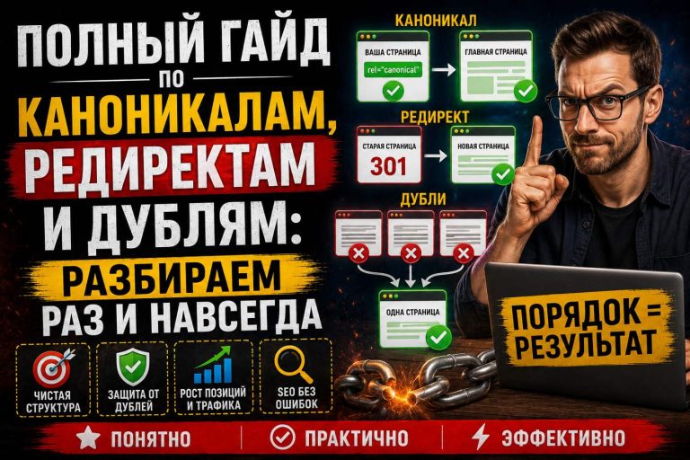 Полный гайд по канониклам, редиректам и дублям: разбираем раз и навсегда