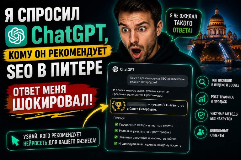 Я спросил ChatGPT, кому он рекомендует SEO в Питере. Ответ меня шокировал