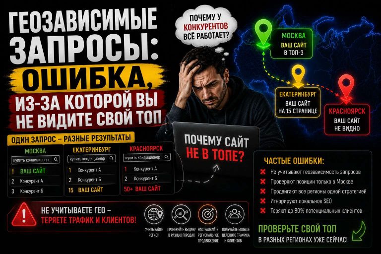 Геозависимые запросы: ошибка, из-за которой вы не видите свой топ