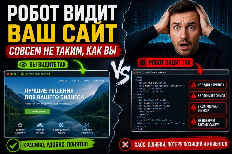 Робот видит ваш сайт совсем не таким, как вы: разрыв между картинкой в браузере и реальностью