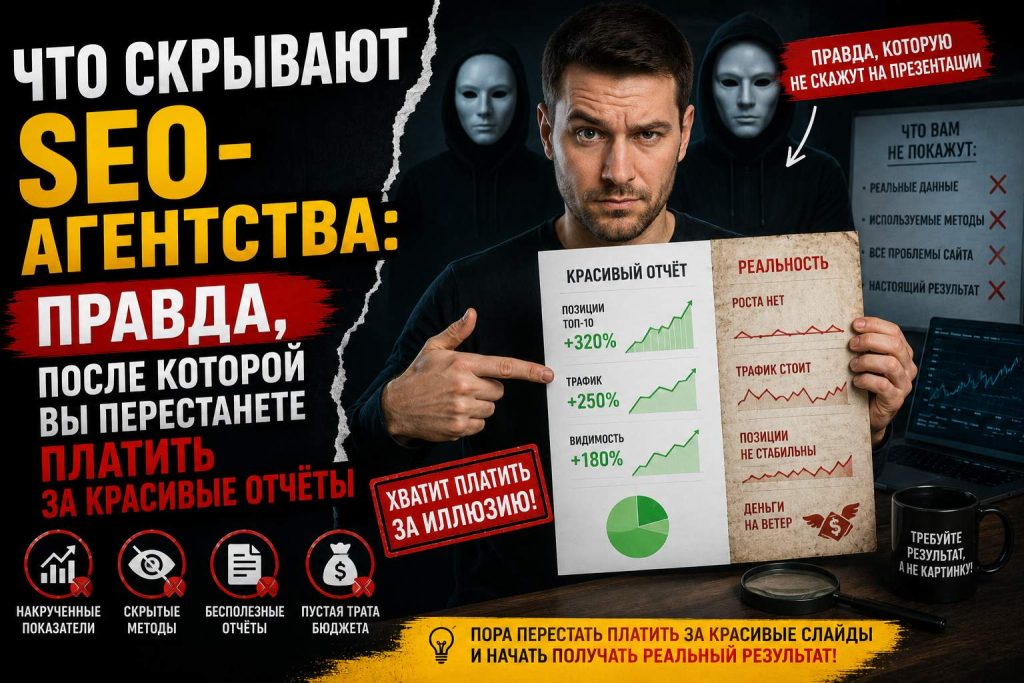 Что скрывают SEO-агентства: правда, после которой вы перестанете платить за красивые отчёты
