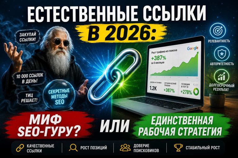 Естественные ссылки в 2026: миф SEO-гуру или единственная рабочая стратегия
