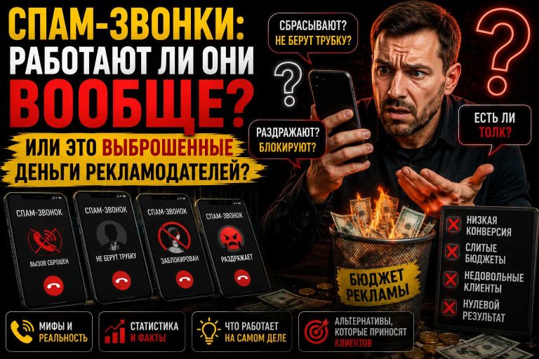 Спам-звонки: работают ли они вообще или это выброшенные деньги рекламодателей