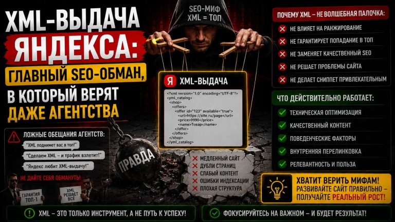 XML-выдача Яндекса: главный SEO-обман, в который верят даже агентства