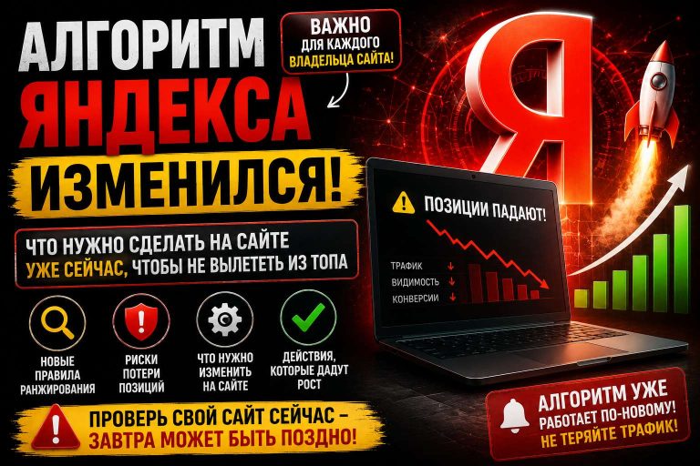 Алгоритм Яндекса изменился: что нужно сделать на сайте уже сейчас, чтобы не вылететь из ТОПа