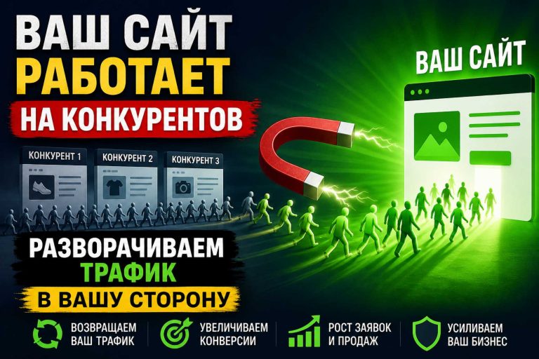 Ваш сайт работает на конкурентов. Разворачиваем трафик в вашу сторону