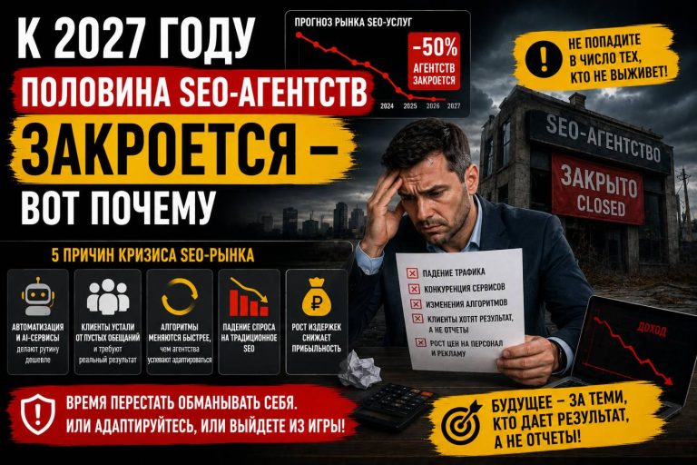 К 2027 году половина SEO-агентств закроется — вот почему