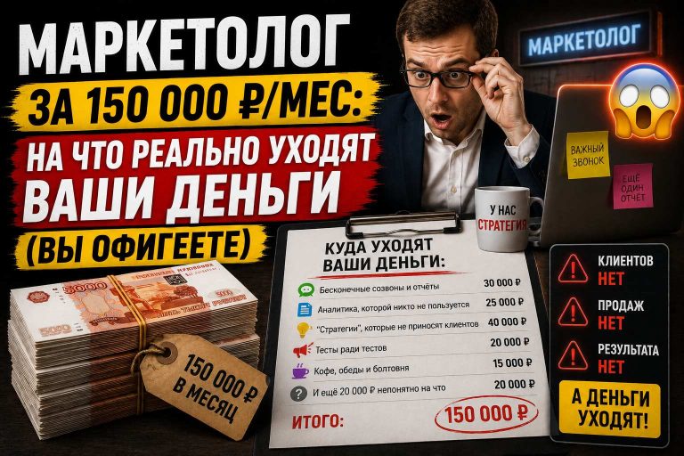 Маркетолог за 150 000 ₽/мес: на что реально уходят ваши деньги (вы офигеете)