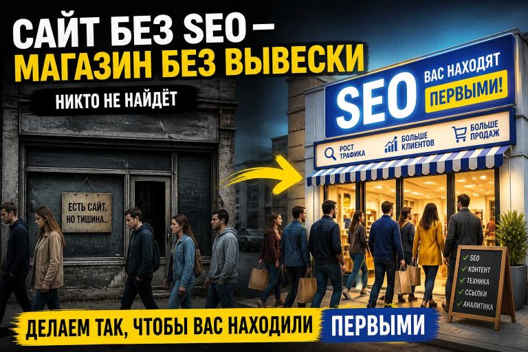 Сайт без SEO — магазин без вывески. Делаем так, чтобы вас находили первыми