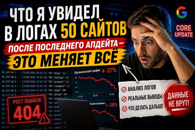 Что я увидел в логах 50 сайтов после последнего апдейта — это меняет всё