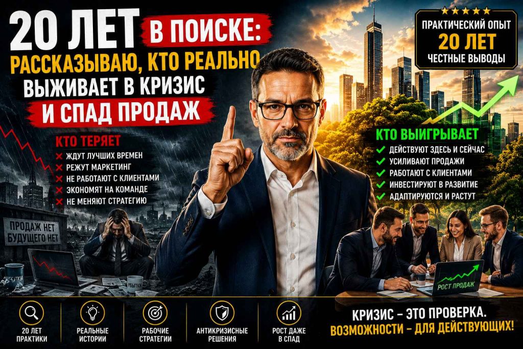 20 лет в поиске: рассказываю, кто реально выживает в кризис и спад продаж