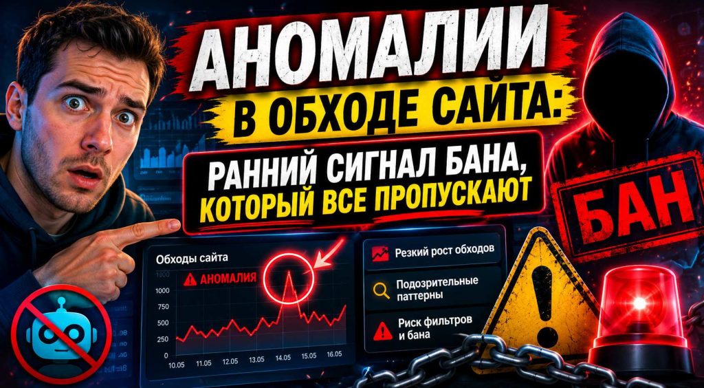 Аномалии в обходе сайта: ранний сигнал бана, который все пропускают