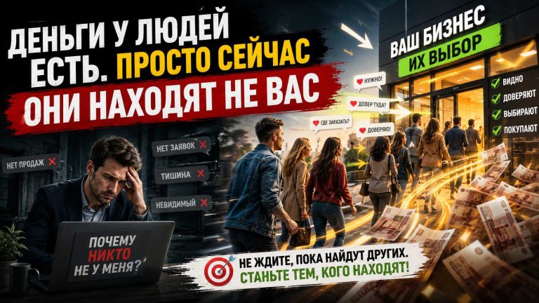 Деньги у людей есть. Просто сейчас они находят не вас