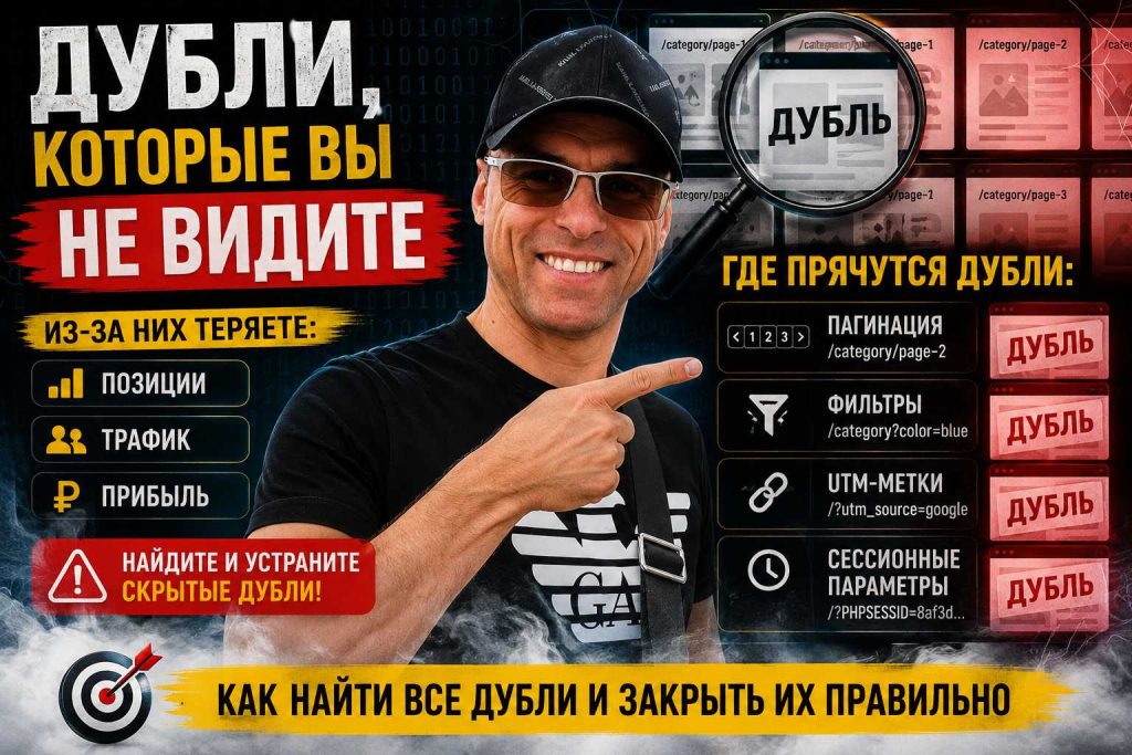 Дубли, которые вы не видите: пагинация, фильтры, UTM и сессионные параметры