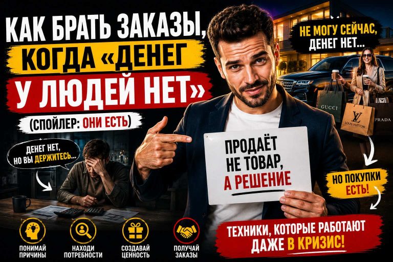 Как брать заказы, когда «денег у людей нет» (спойлер: они есть)