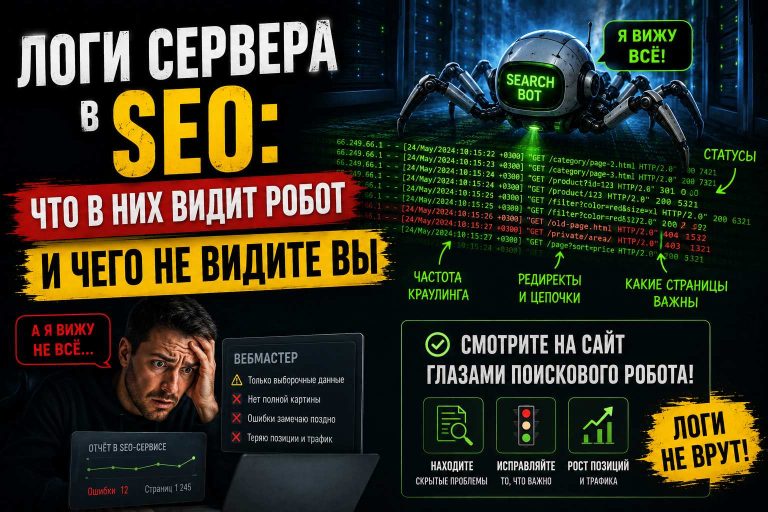 Логи сервера в SEO: что в них видит робот и чего не видите вы