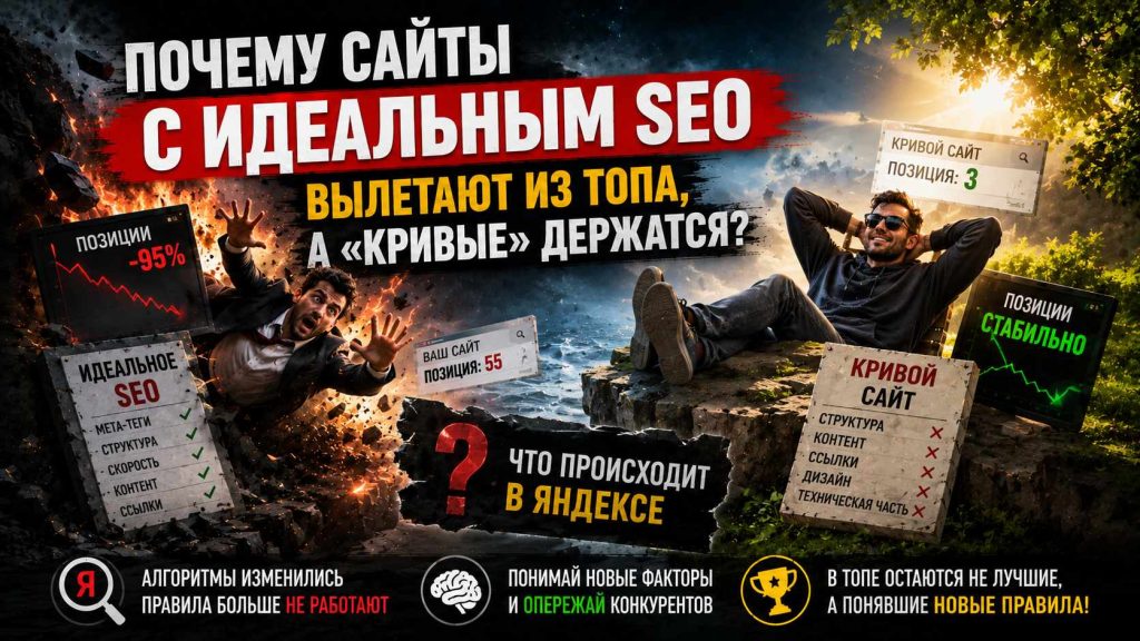 Почему сайты с идеальным SEO вылетают из ТОПа, а «кривые» держатся