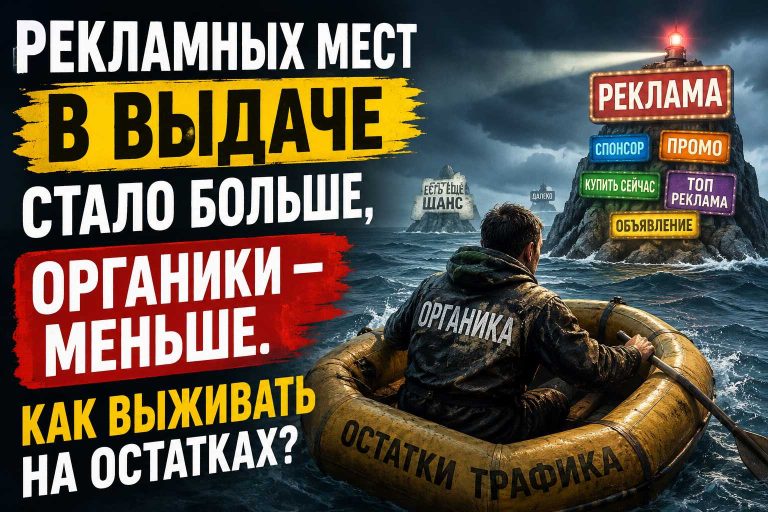 Рекламных мест в выдаче стало больше, органики — меньше. Как выживать на остатках
