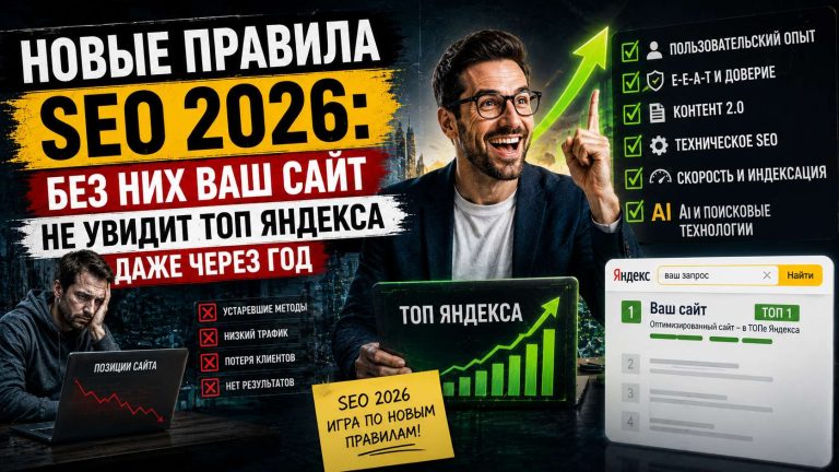 Новые правила SEO 2026: без них ваш сайт не увидит ТОП Яндекса даже через год